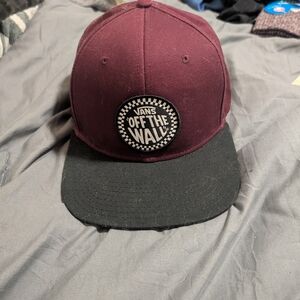 Vans Maroon and Black Hat